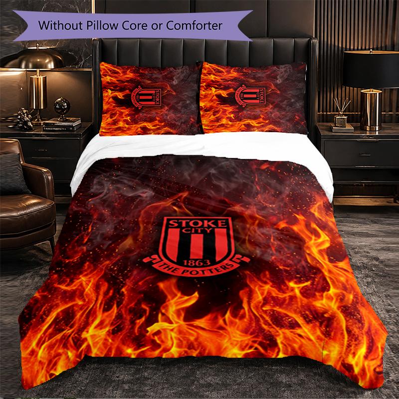 Set Biancheria da Letto Southampton Football 3 Pezzi Morbido Set Copripiumino con Federe Set Decorazione Camera da Letto per la Casa