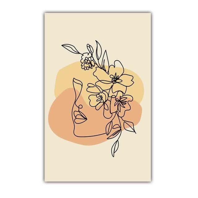 Nordic Abstract Art Figure Canvas Painting Minimalist Lines Matisse Poster Office Living Room Bedroom Home Decoration Mural No Frame
