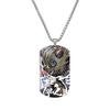Demon Slayer Kimetsu No Yaiba Tanjiro Nezuko Stainless Steel Color Printed Dog Tag Necklace Anime Cosplay Accessory Gift For