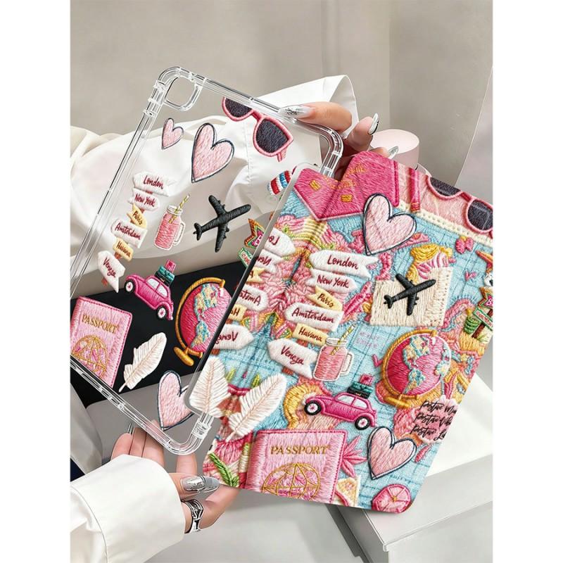 Acrylic Flip Cover Case IPad 10.2 Inch 7th 8th 9th Gen 10 11 Air 5 6 With Stand Magnetic Sleep Wake Anti-Scratch