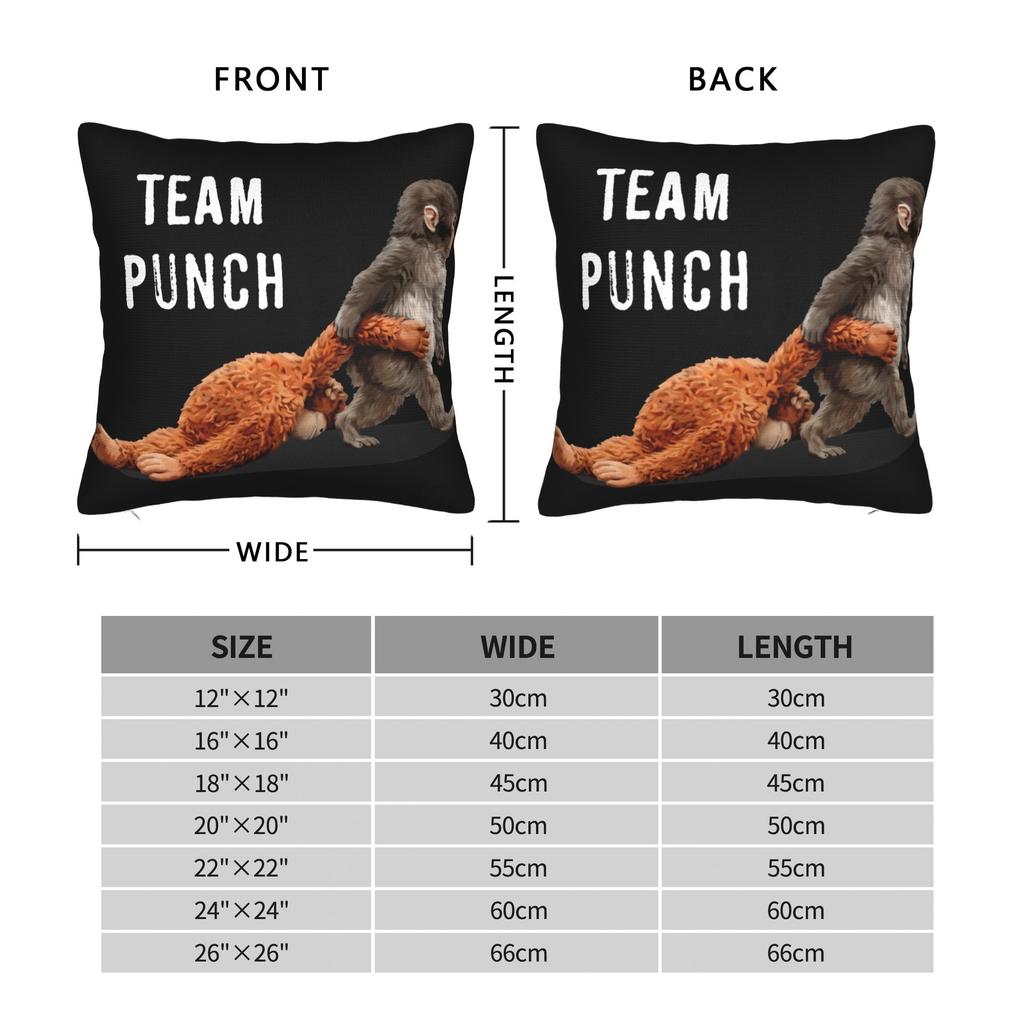 Decorative Pillowcases Sad Monkey Punch Meme With An Orange Toy Stuff Bedroom Throw Pillow Case Cover Square Multiple Sizes