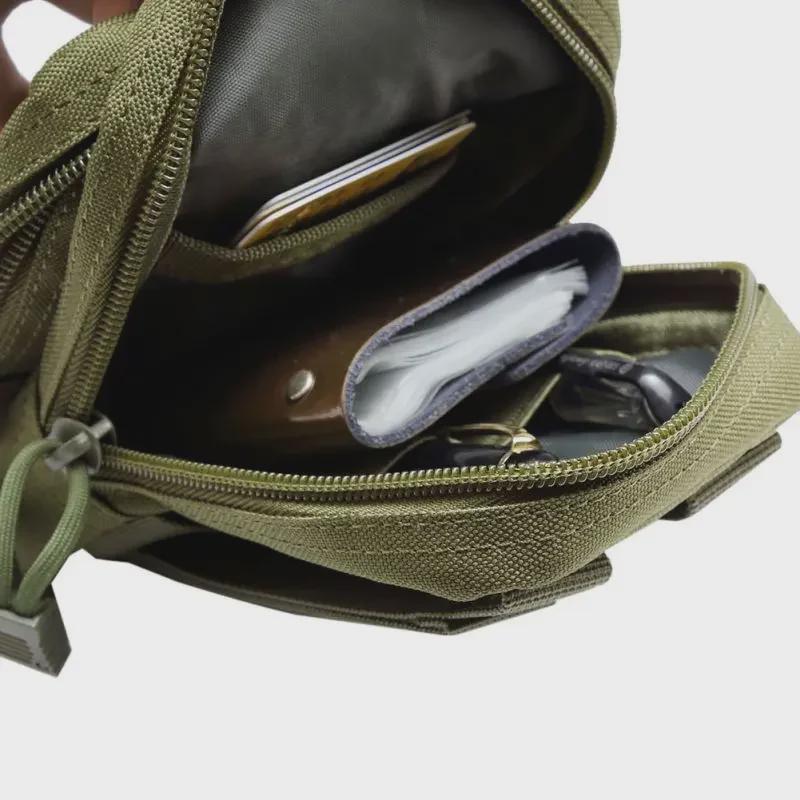 Maskovací multifunkční taktická ledvinka pro outdoorové sporty a volný čas