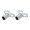 4pcs 5×5mm Square Socket Radiator Accessory Heater Exhaust Key for Standard Heating Valves Zinc Alloy Radiator Exhaust Valve Key