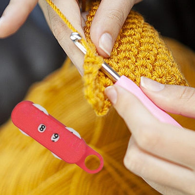 Knitting Row Counter With Ergonomic Rubber Grip Crafted From ABS for Long Time Use