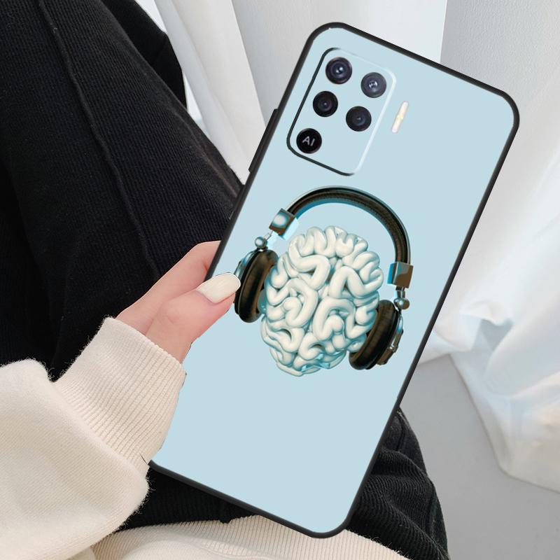 Human Heart Anatomy Case For Oppo A96 A76 A16 A60 A98 A58 A78 A18 A38 A80 A40 A77 A57 A17 A74 A54 A94 A15 A5 Pro