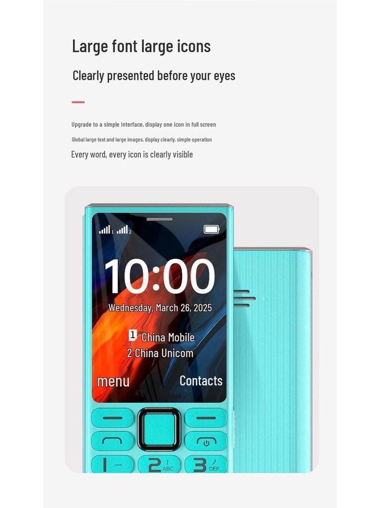 Durable 4G/5G Kids & Senior Phone: Drop-Proof with Long Battery Life
