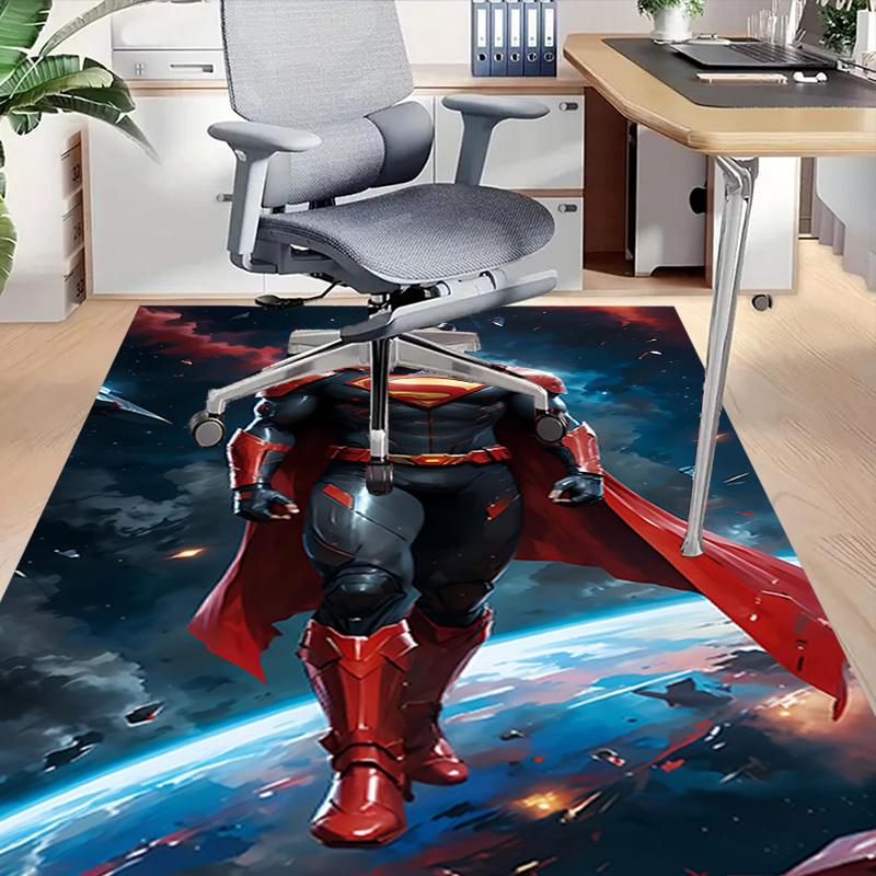 1pc Superman Space Carpet, for Home & Office Decor, Desk Chair Carpet, Festive Gift,Conference Room CarpetL1041