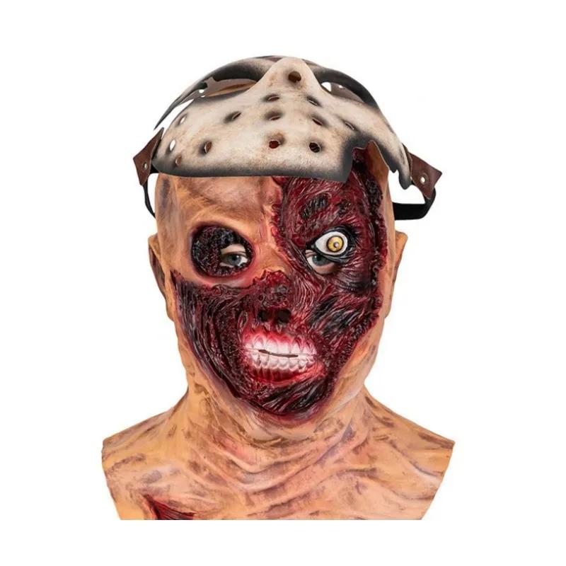 

2025 New Halloween Mask Latex Headset Friday 13th Jason Same Headset Bar Ball COS Mask Halloween Dress Up Prop