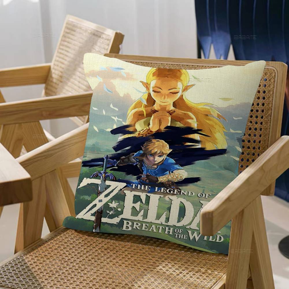 Game L-Legends Of The Z-Zelda Classic Movie Maple Design Cushion Cover Happy Autumn Harvest Decor Holiday Decorati Pillow Cover