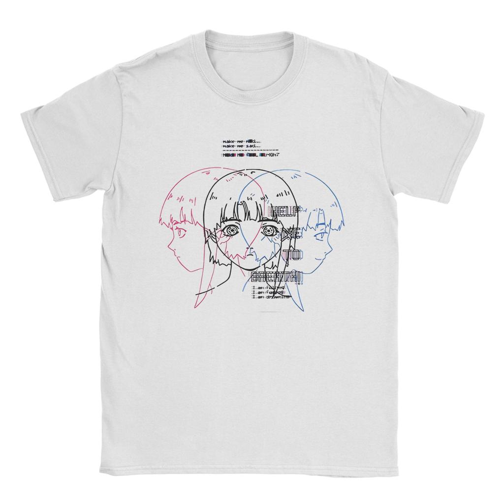 Unisex Unisexs TShirts Serial Experiunisexts Lain Lwakura Funny Cotton Tee Shirt Short Sleeve Anime Sci Fi Unisexga T Shirts Plus Size