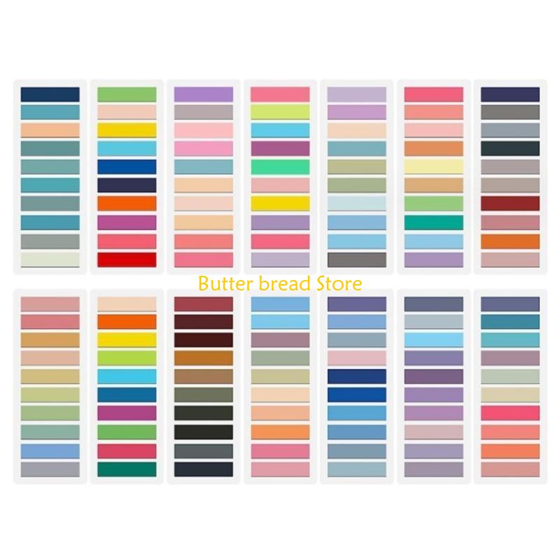 W89C 2800/3600Pcs Waterproof Index Labels Set Reading Stickers Bookmarks File Labels