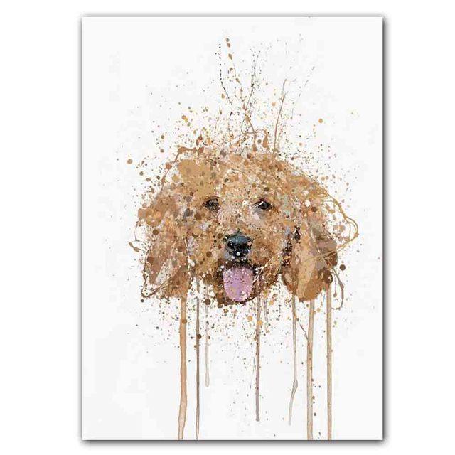 Neue Nordic Abstrakte Tier Poster Wand Malerei Abstrakte Splash Tinte Kunst Leinwand Malerei Wohnzimmer Korridor Hause Dekoration Wandbild Kein Rahmen