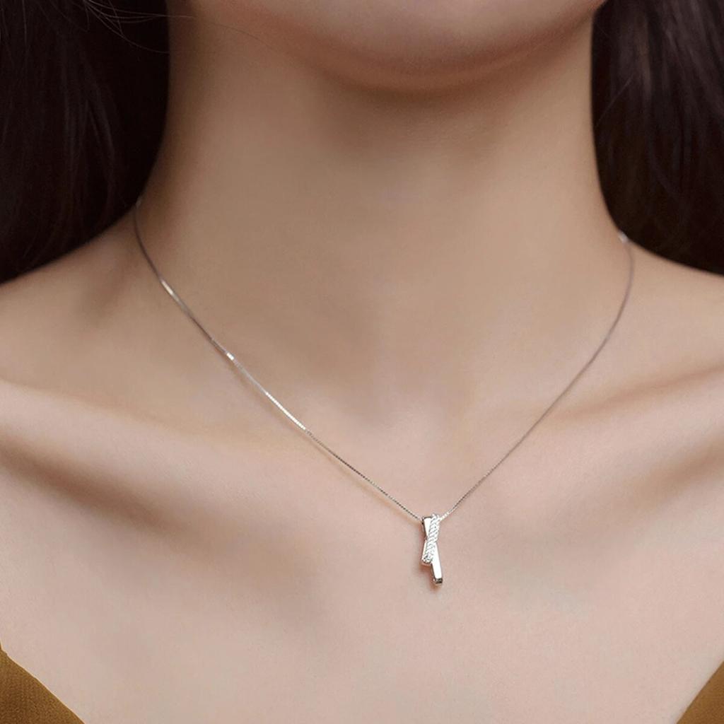 1 ST Enkel Personlighet Geometriska Linjer Okänd Ring Sammanlänkande Bröllop Födelsedag Fest Förlovningspresent Nyckelbenskedja Halsband