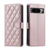For Google Pixel 6a,Pixel 7,Pixel 7 Pro,Pixel 7a,Pixel 8,Pixel 8 Pro...PU Leather Diamond Checkered Pattern Wallet Handbag Case Cover