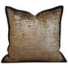 High End Hotel Gold Cushion Cover Modern Style Cotton Fluff Pillow Covers Decorative Home