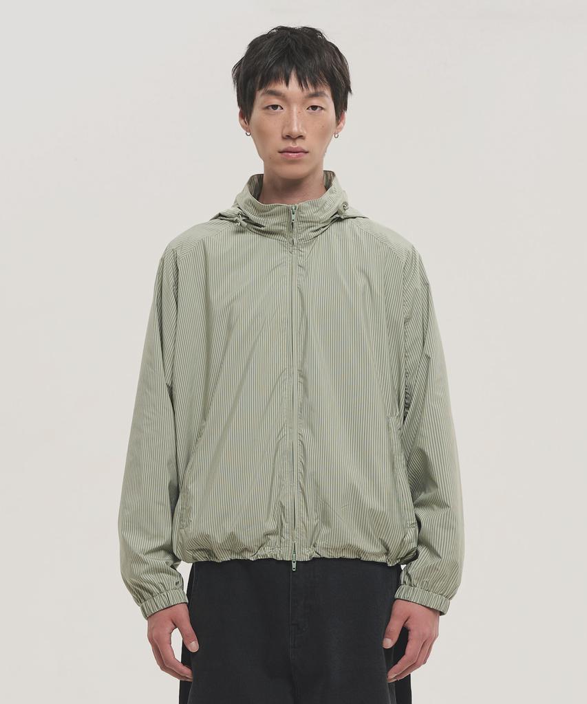 Noise [Diberi X Noise] Striped Windbreaker Jacket - Mint