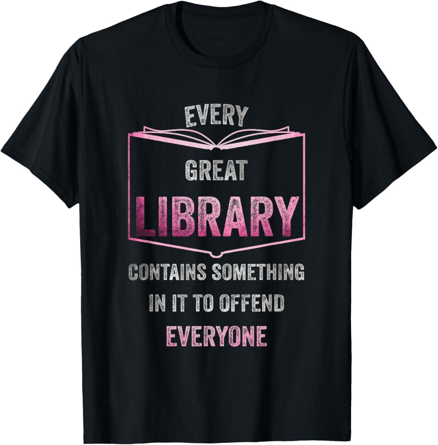 Every Great Library Contains something Abibliophobia T-Shirt XXXL