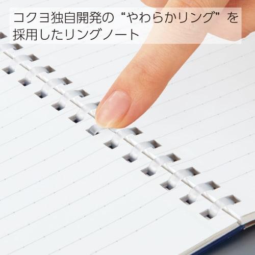 KOKUYO Memo Pad Soft Ring Dotted B Ruled A7 50 Sheets 2 Book Set Blue Me-SV371BT-LBX2SET