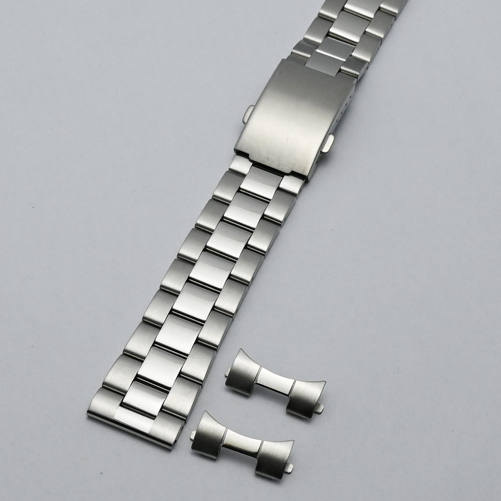 18mm 20mm 22mm 24mm Solidna Stal Nierdzewna Pasek do Zegarka Pasek Metalowy Mężczyźni Kobiety Uniwersalny Metalowa Opaska do Zegarka Bransoleta Klamra Motylkowa