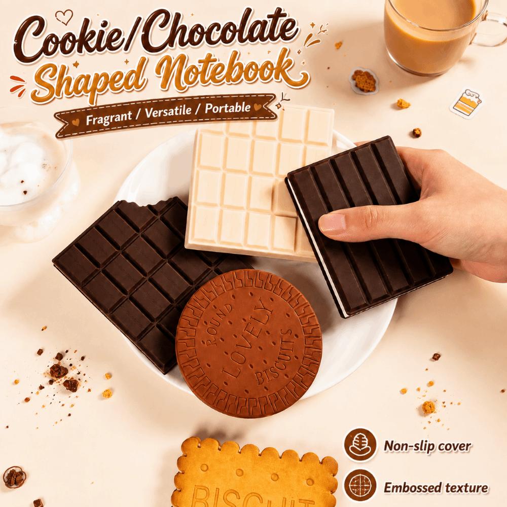 With Scent Notebook Chocolate/Cookie Shape Pocket Journal Cookie Shaped Notebook  Gift