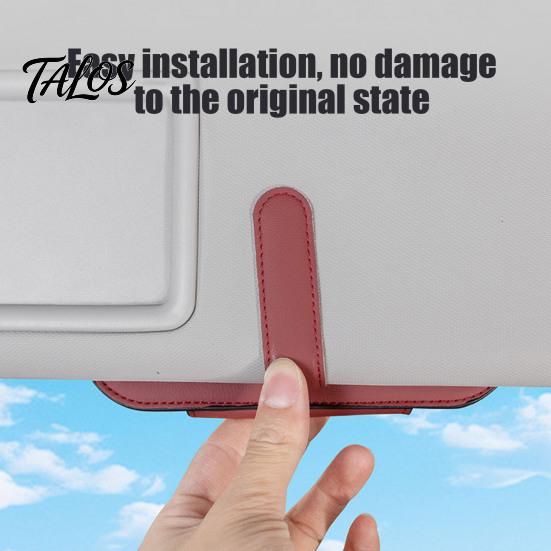 Driving Sunglasses Holder for Visor Car Glasses Clip, Sun Storage, Multi-Function Magnetic Eyeglass Hanger Visor, Universal Card Storage Clip
