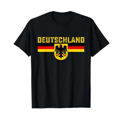 Deutschland GerUnisexy Flag Eagle GerUnisex National T Shirt Vintage Washed Slightly Top For Everyday Wear Stylish Breathable Homme