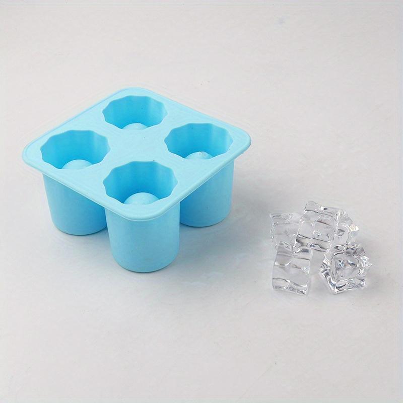 4 Becherform Silikon Eiswürfelform Shotglas Eisform Eiswürfelform Sommer Bar Party Bier Eis Cocktail Kaltgetränke Werkzeuge