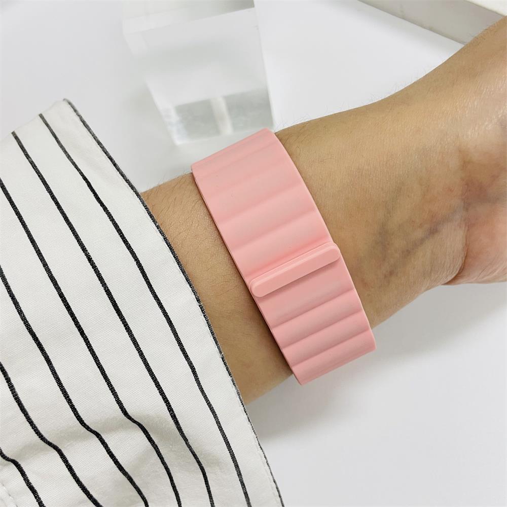 Magnetic loop strap For Apple watch ultra 3 band 44mm 40mm 45mm 41mm 42 49mm 46mm Silicone Bracelet iWatch series se 7 8 9 2 10