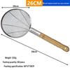 ZISIZ Stainless Steel Fine Mesh Strainer with Bamboo Handle