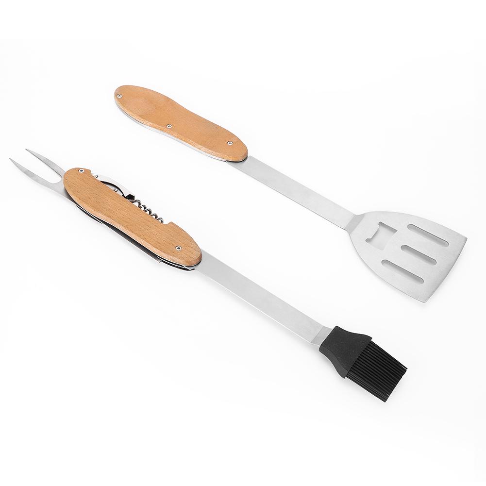 5 In 1 Function Multifunctional Detachable Barbecue Tool Folding BBQ Tool Set for Outdoor BBQ