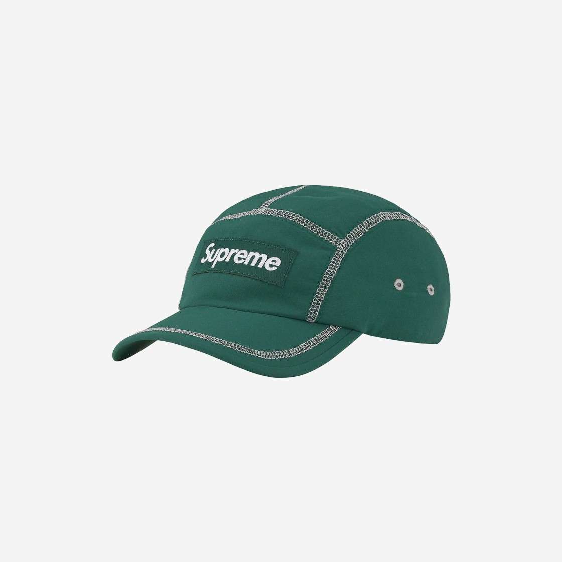 

Supreme Reflective Stitch Camp Cap Dark Green 23SS -