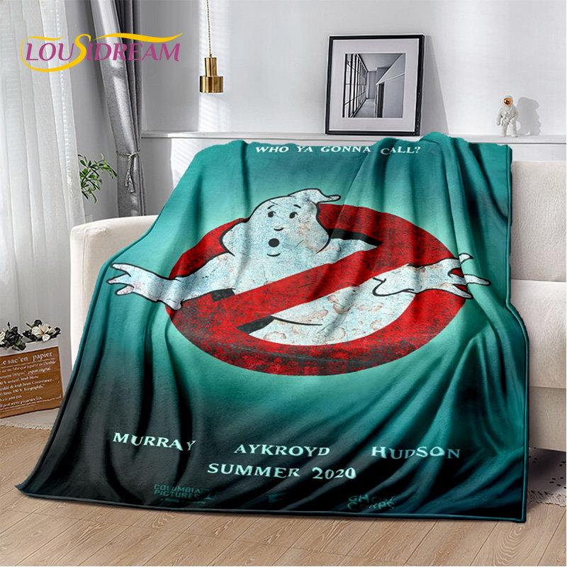 Cartoon G-Ghostbusters Movie Plush Blanket,Flannel Blanket Throw Blanket for Living Room Bedroom Bed Sofa Picnic Leisure Napping