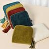 1pcs Tassel Storage Jewelry Pouch Bracelet Bangle Necklace Ring Organizer Metal Zipper Portable Jewelry Storage Bag