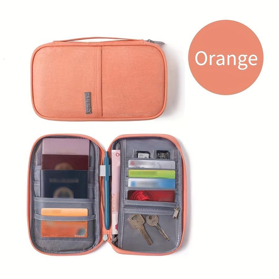 Портативный дорожный кошелек-держатель для паспорта, многофункциональный кошелек для удостоверения личности, чехол для карт для деловых поездок, сумка-органайзер для документов и паспорта