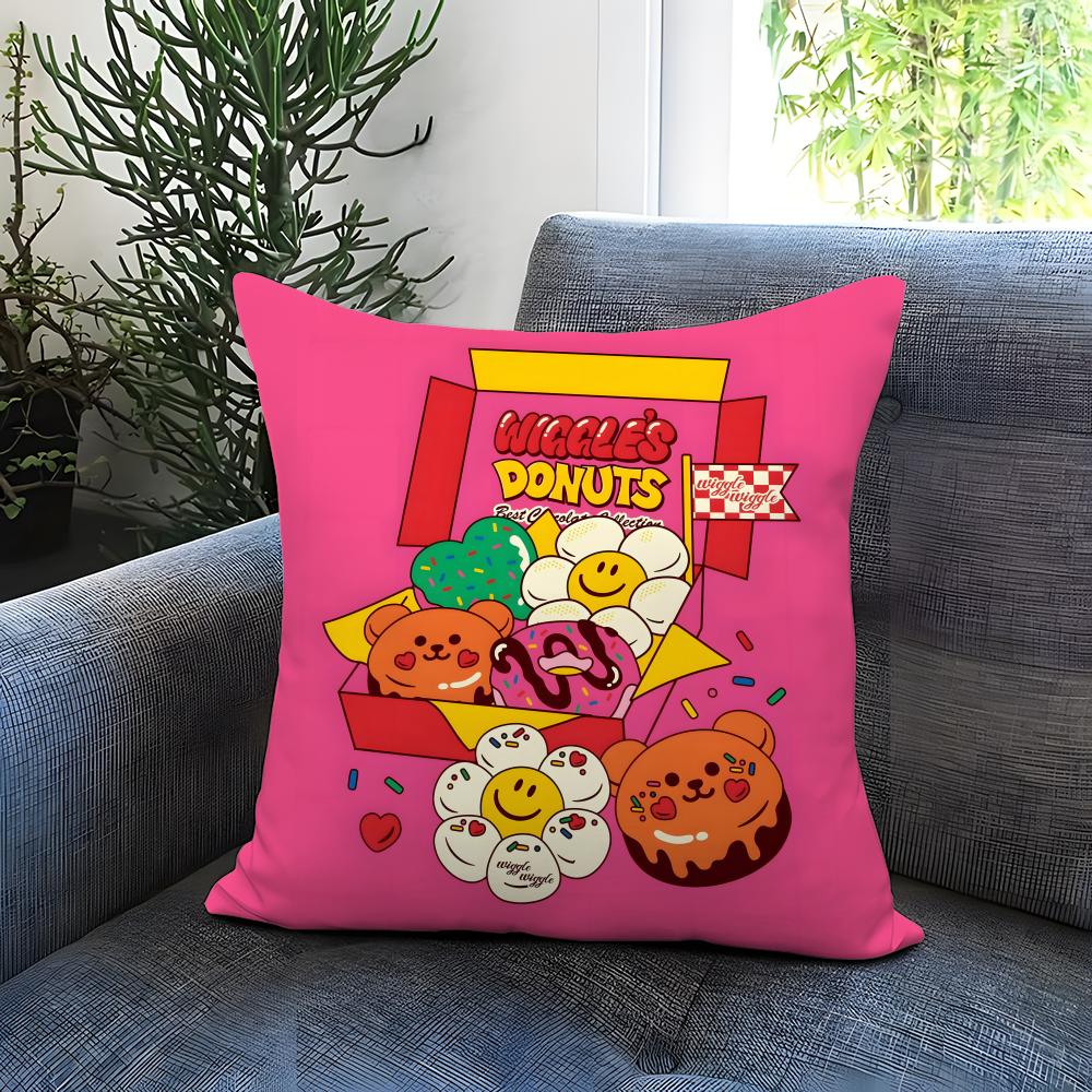 Hot W-WWiggle Wiggle Cushion Cover Comfortable Reversible Pillow Cover Ideal for Car Sofa Bedroom & Beyond