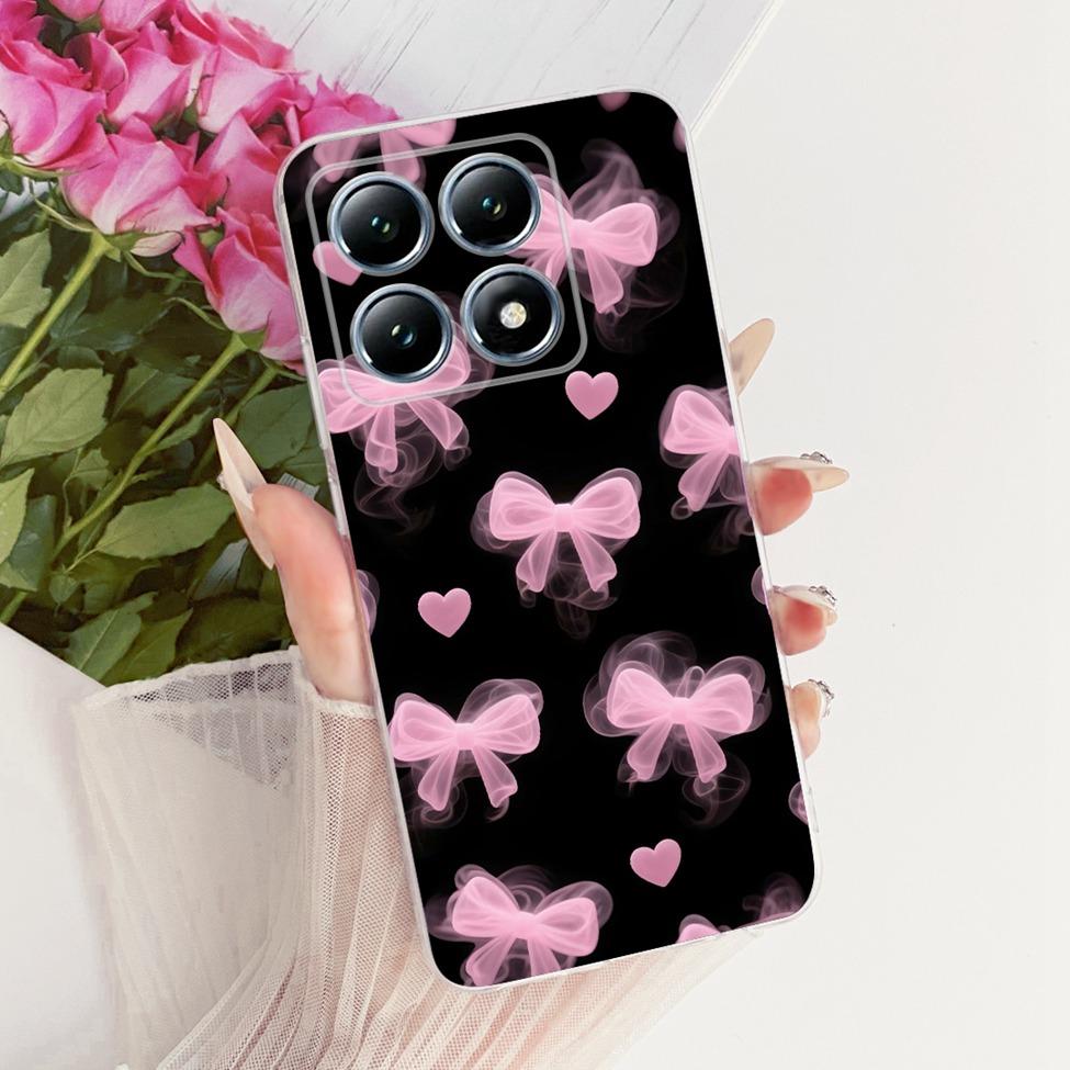 Transparent Casing For Xiaomi 14T Pro Case Cute Cat Luxury Fashion Butterfly Funny Cool Painted Cover 2407FPN8EG