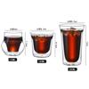 FOME 1/2pcs Double-walled Glass Coffee Cup Clear Insulated Espresso Cups Heatresist Milk Teacup Brandy Wine Drinking Glasses