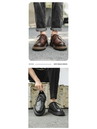 Men's Versatile Leather Shoes: 2025 Summer Casual & Formal Fashion