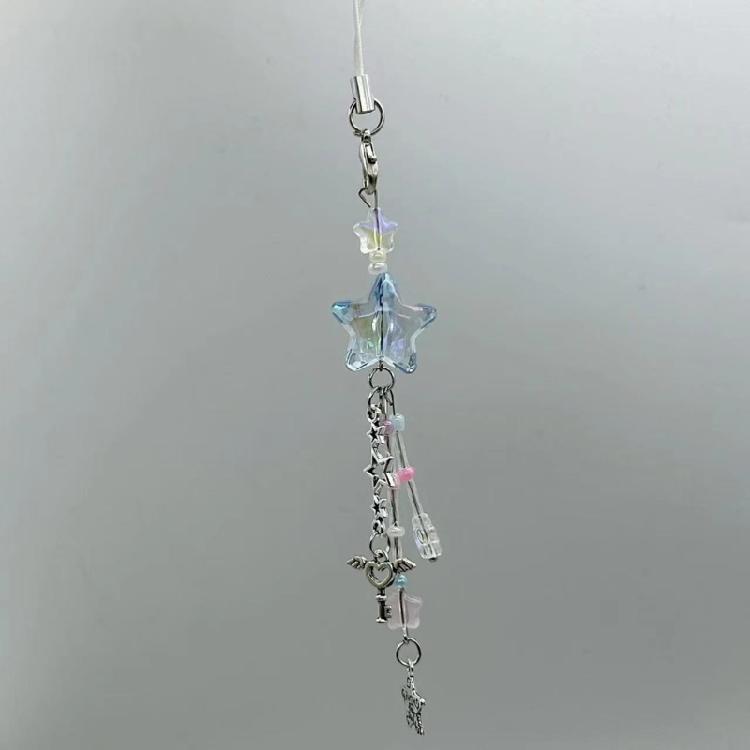 Sweet Cool Star Bead Hangings Pendant Phone Strap Fashion Bag Decoration