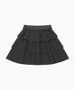 Ohesio Mixed Banding Shirring Skirt, Charcoal