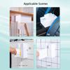 Under Cabinet Tissue Box Wall Mounted Adhesive Tissue Holder Toilet Paper Organizer Paper Towel Dispenser for Bathroom Bedroom Kitchen