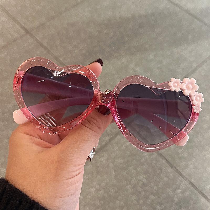 Lovely Girls Boys Cartoon Flower Sunglasses Outdoor Sun Protection Children Vintage Cute Glasses Protection Classic Kids Eyewear