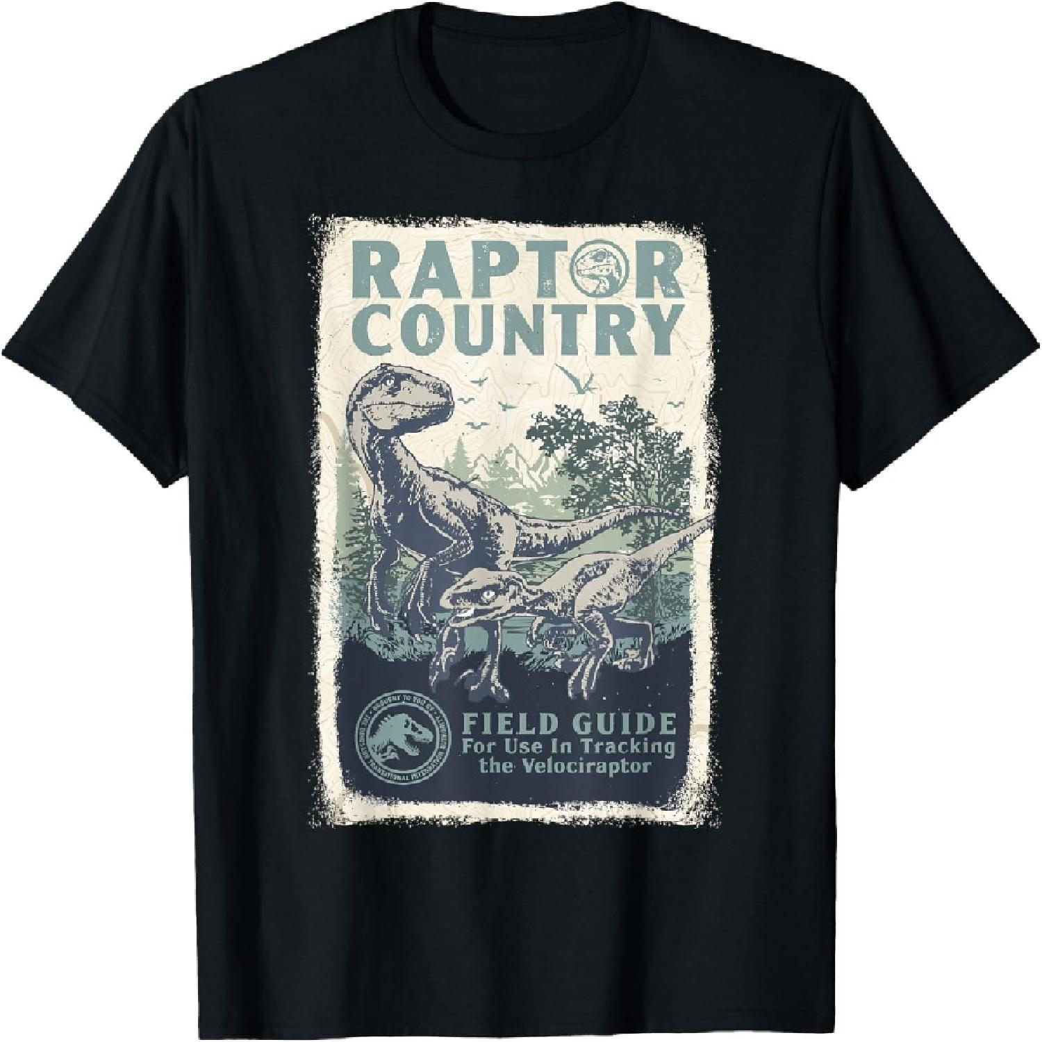 

Jurassic World Dominion Velociraptor Raptor Country Poster T-Shirt XXXXXL чорний