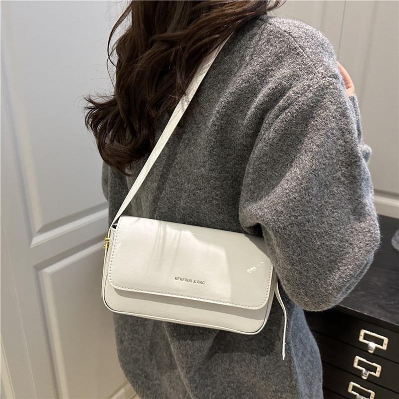 Bag Simple Retro Texture Small Bag Women's New Autumn Versatile Single Shoulder Crossbody Small Square Bag