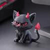 Artistic Black Cat Collectibles 3D Printed Evil Ornament for Car Dashboard Creative Devil Handcrafted Statues Figurine Gothic Desktop Decoration
