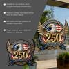 American Retro Eagle Flag Car Window Decal - 250th Anniversary Edition