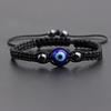 Popular Adjustable Woven Blue Devil's Eye Bracelet with Glass Bead