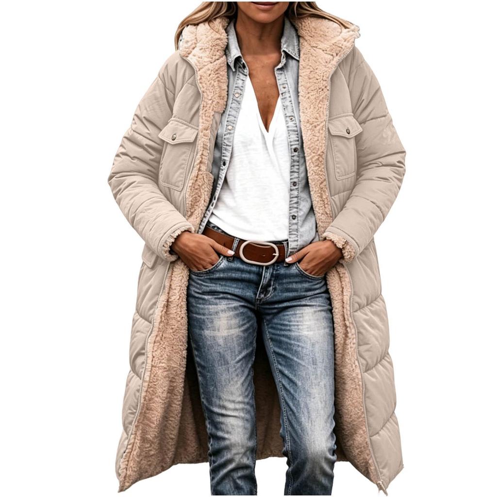 Damen Lässige Kapuzenjacke mit langen Ärmeln Farbe Oberbekleidung für den Alltag