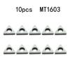10 Stück MT1603 CNC-Drehwerkzeughalter Werkzeughalter Dreieckiger Keil Zubehör
