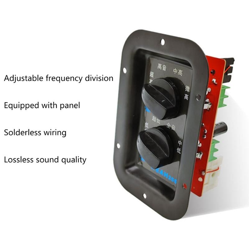 350W Treble Bass Subwoofer Crossover Frequency Distributor Divider 2 Way Speaker Audio Crossover Filter